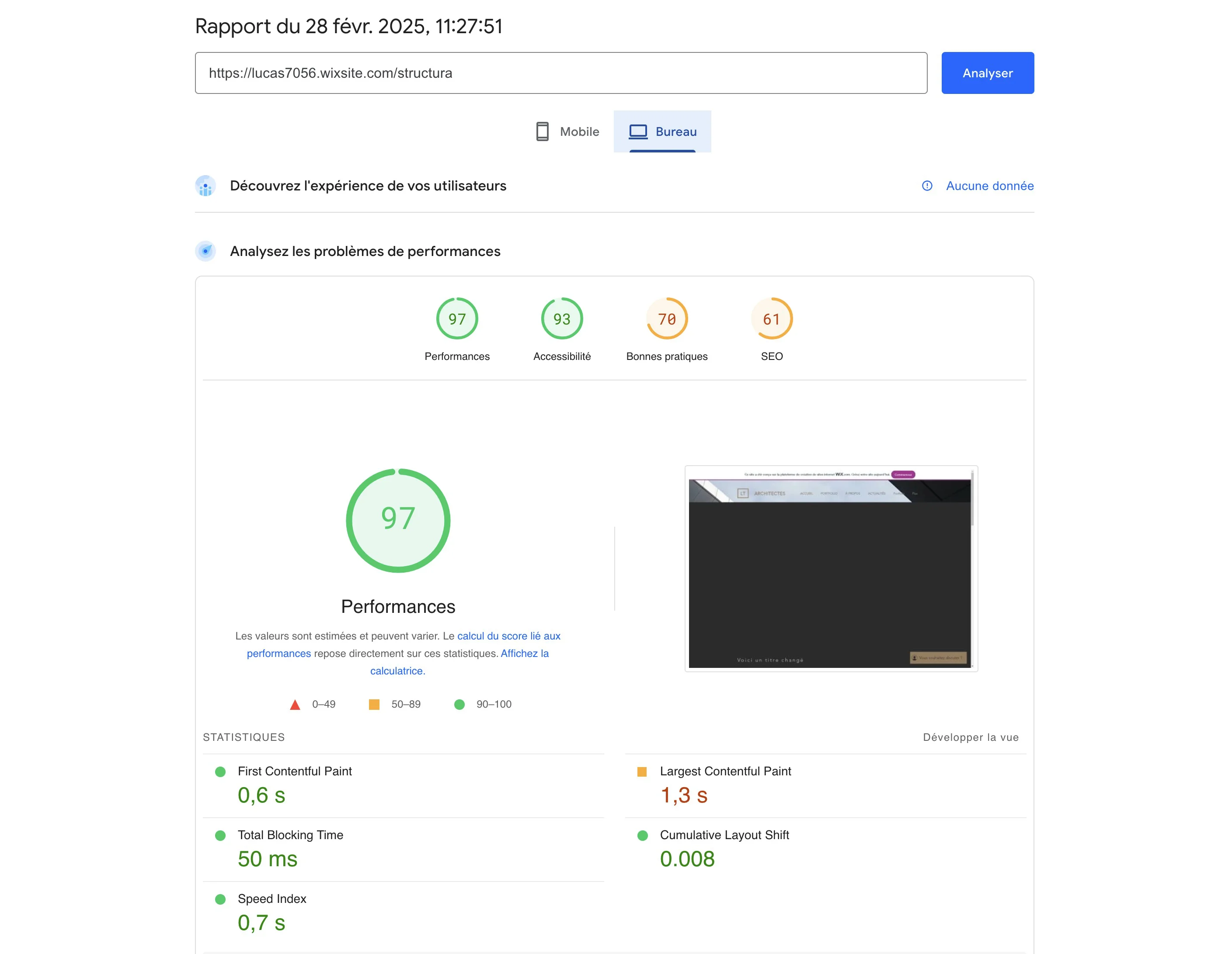 Score SEO Ordinateur